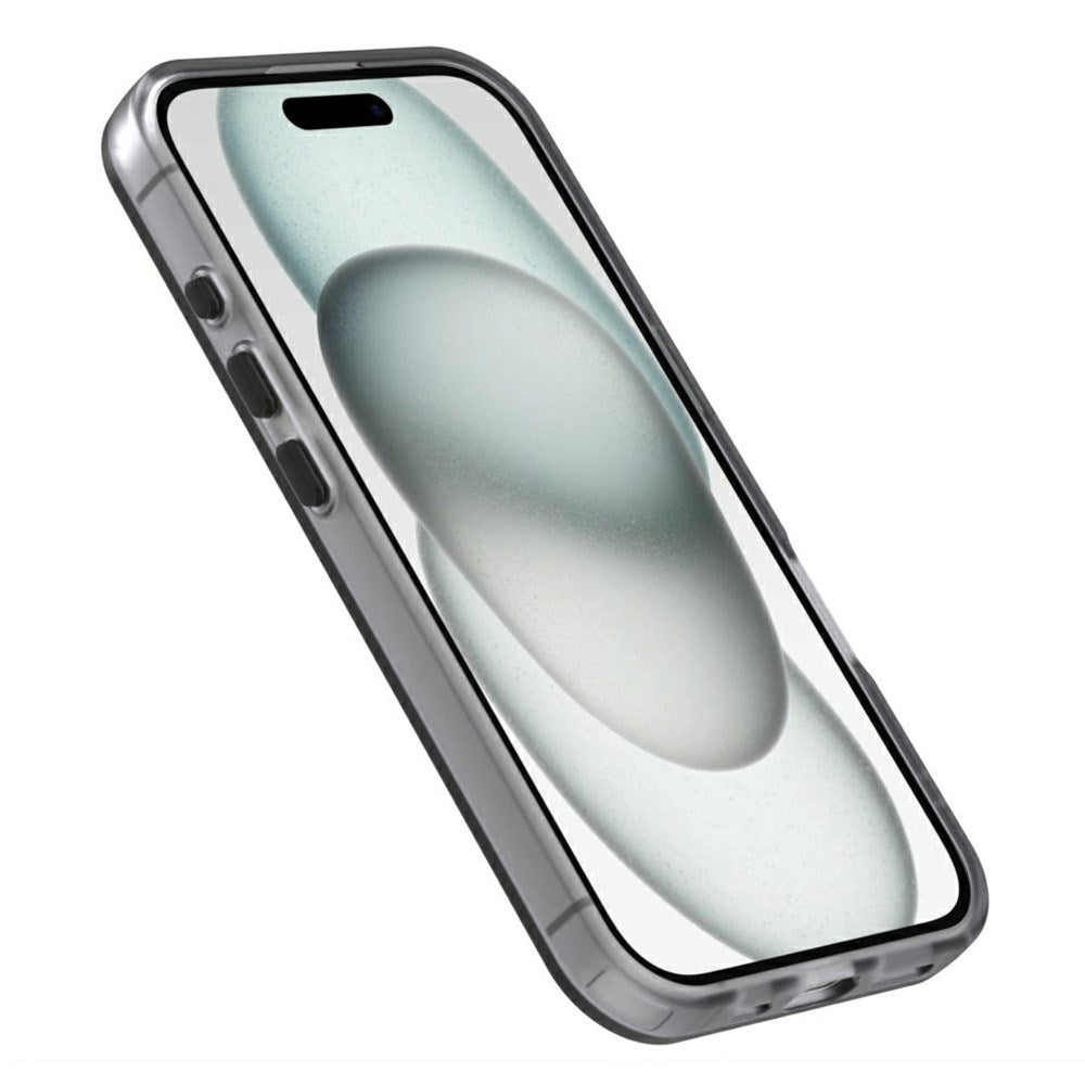 EIDERWOOD iPhone 16 Hybrid Plast Cover - MagSafe Kompatibel - Gennemsigtig / Sort