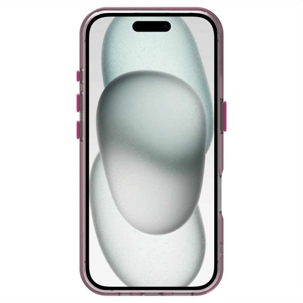 EIDERWOOD iPhone 16 Hybrid Plast Cover - MagSafe Kompatibel - Gennemsigtig / Lyserød