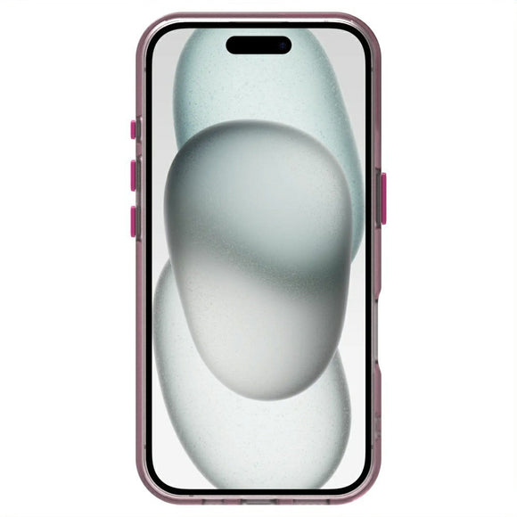 EIDERWOOD iPhone 16 Hybrid Plast Cover - MagSafe Kompatibel - Gennemsigtig / Lyserød