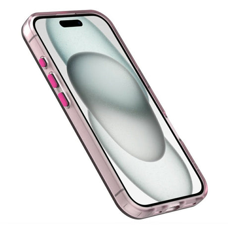 EIDERWOOD iPhone 16 Hybrid Plast Cover - MagSafe Kompatibel - Gennemsigtig / Lyserød