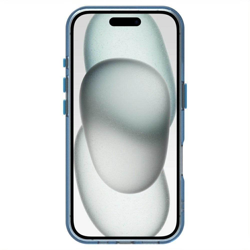 EIDERWOOD iPhone 16 Hybrid Plast Cover - MagSafe Kompatibel - Gennemsigtig / Blå