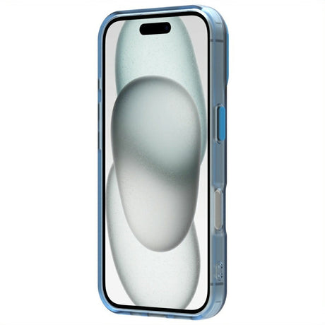 EIDERWOOD iPhone 16 Hybrid Plast Cover - MagSafe Kompatibel - Gennemsigtig / Blå