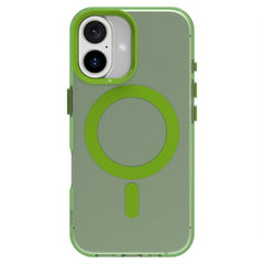 EIDERWOOD iPhone 16 Hybrid Plast Cover - MagSafe Kompatibel - Gennemsigtig / Grøn