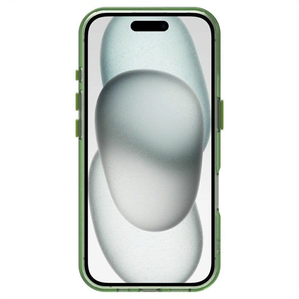 EIDERWOOD iPhone 16 Hybrid Plast Cover - MagSafe Kompatibel - Gennemsigtig / Grøn