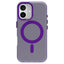 EIDERWOOD iPhone 16 Hybrid Plast Cover - MagSafe Kompatibel - Gennemsigtig / Lilla