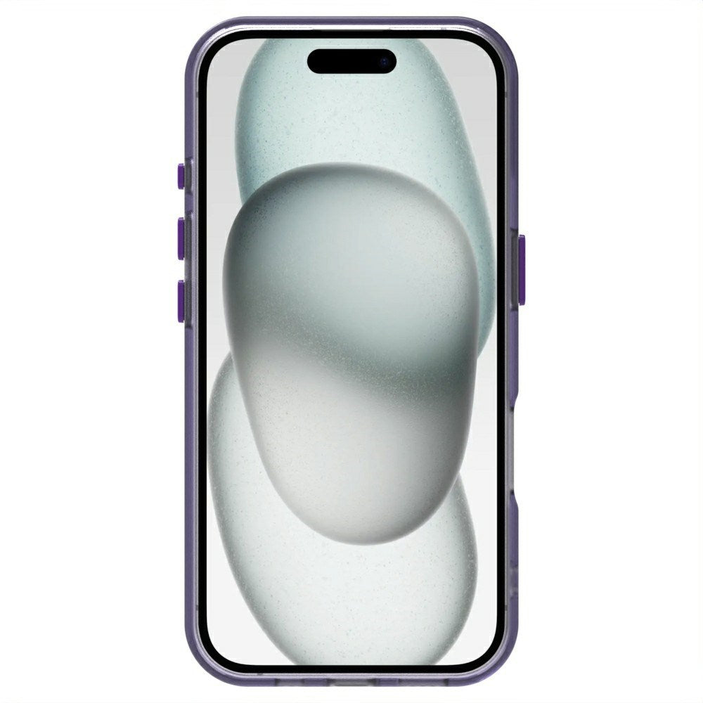 EIDERWOOD iPhone 16 Hybrid Plast Cover - MagSafe Kompatibel - Gennemsigtig / Lilla