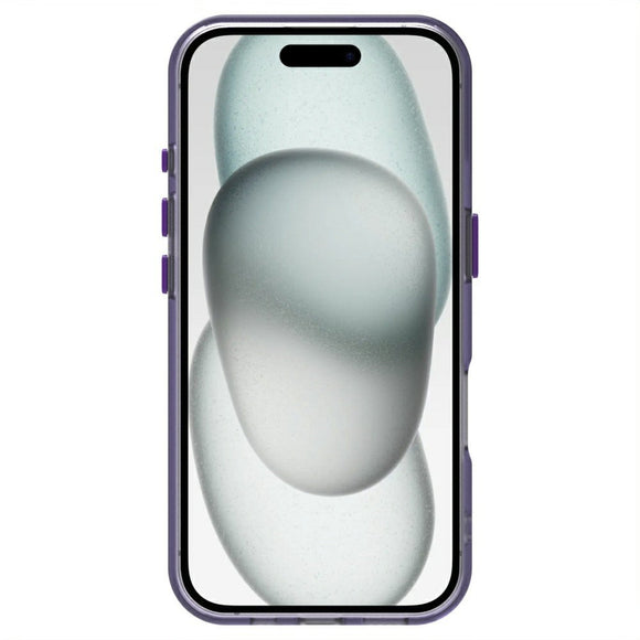 EIDERWOOD iPhone 16 Hybrid Plast Cover - MagSafe Kompatibel - Gennemsigtig / Lilla
