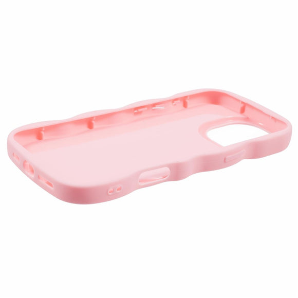iPhone 16 Pro Max EIDERWOOD Fleksibelt Plastik Wavy Cover - Lyserød