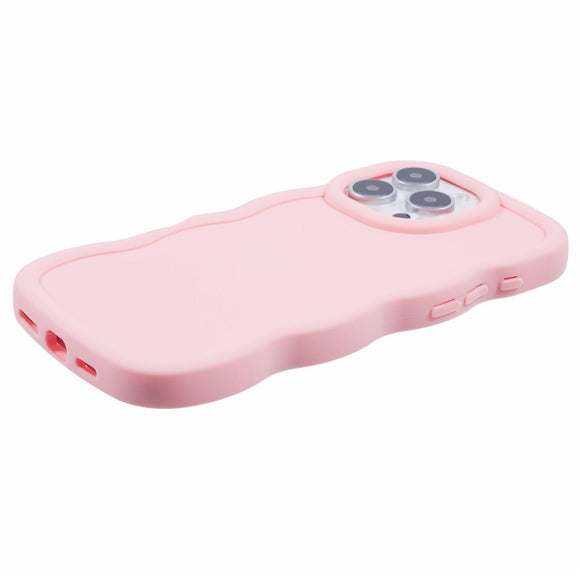 iPhone 16 Pro Max EIDERWOOD Fleksibelt Plastik Wavy Cover - Lyserød