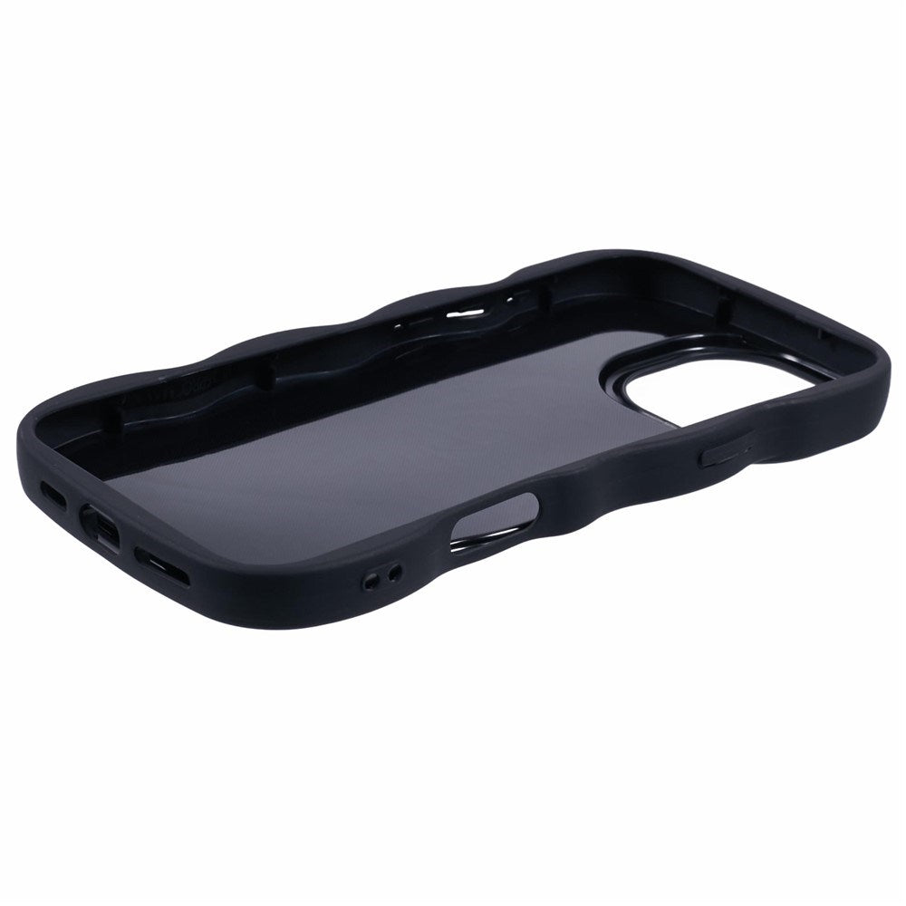 iPhone 16 Pro Max EIDERWOOD Fleksibelt Plastik Wavy Cover - Sort