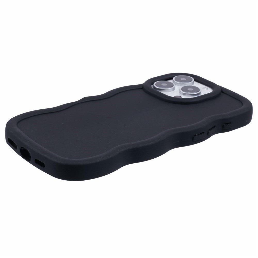 iPhone 16 Pro Max EIDERWOOD Fleksibelt Plastik Wavy Cover - Sort