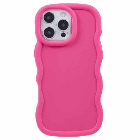 iPhone 16 Pro Max EIDERWOOD Fleksibelt Plastik Wavy Cover - Pink