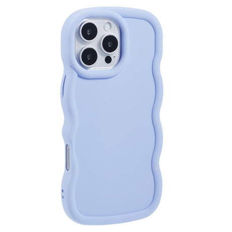 iPhone 16 Pro Max EIDERWOOD Fleksibelt Plastik Wavy Cover - Lilla
