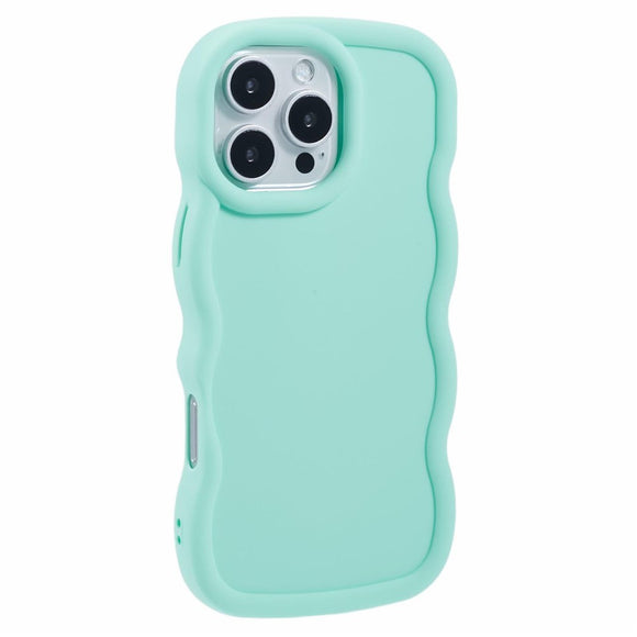 iPhone 16 Pro Max EIDERWOOD Fleksibelt Plastik Wavy Cover - Blå