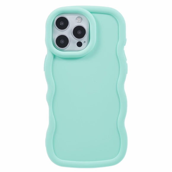 iPhone 16 Pro Max EIDERWOOD Fleksibelt Plastik Wavy Cover - Blå