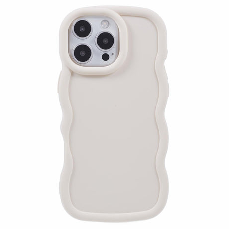 iPhone 16 Pro Max EIDERWOOD Fleksibelt Plastik Wavy Cover - Hvid