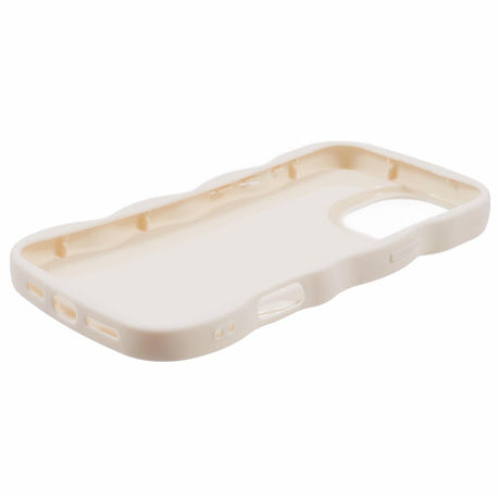iPhone 16 Pro Max EIDERWOOD Fleksibelt Plastik Wavy Cover - Hvid