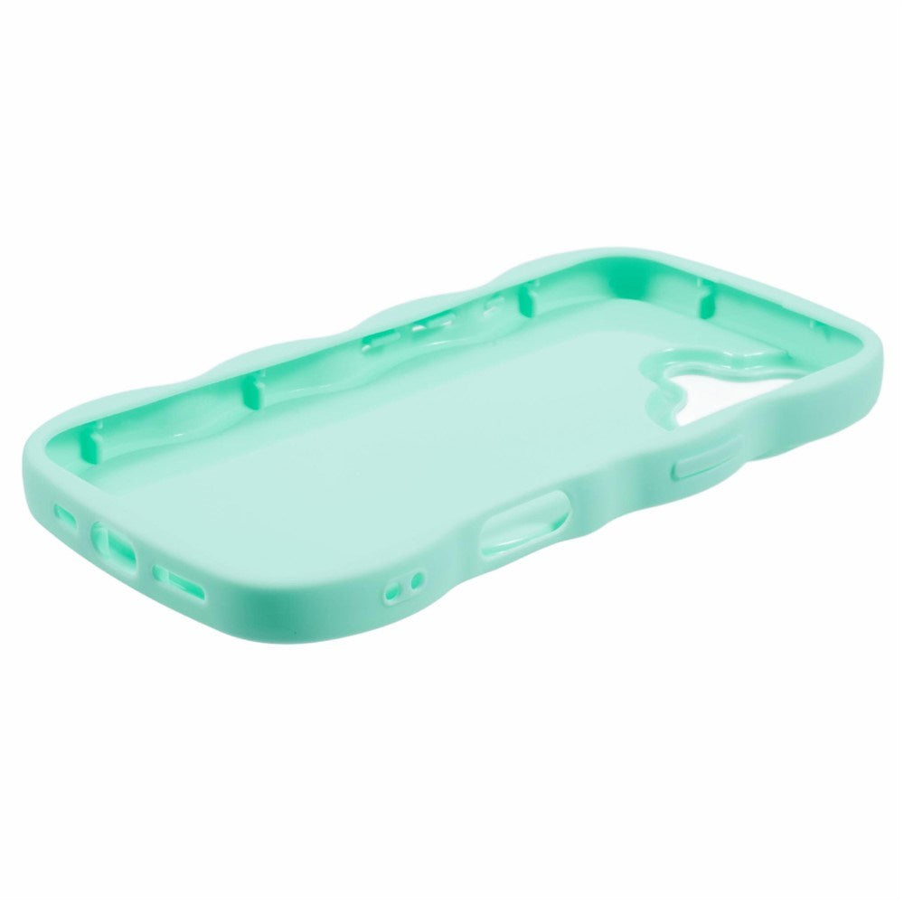 iPhone 16 Plus EIDERWOOD Fleksibelt Plastik Wavy Cover - Blå