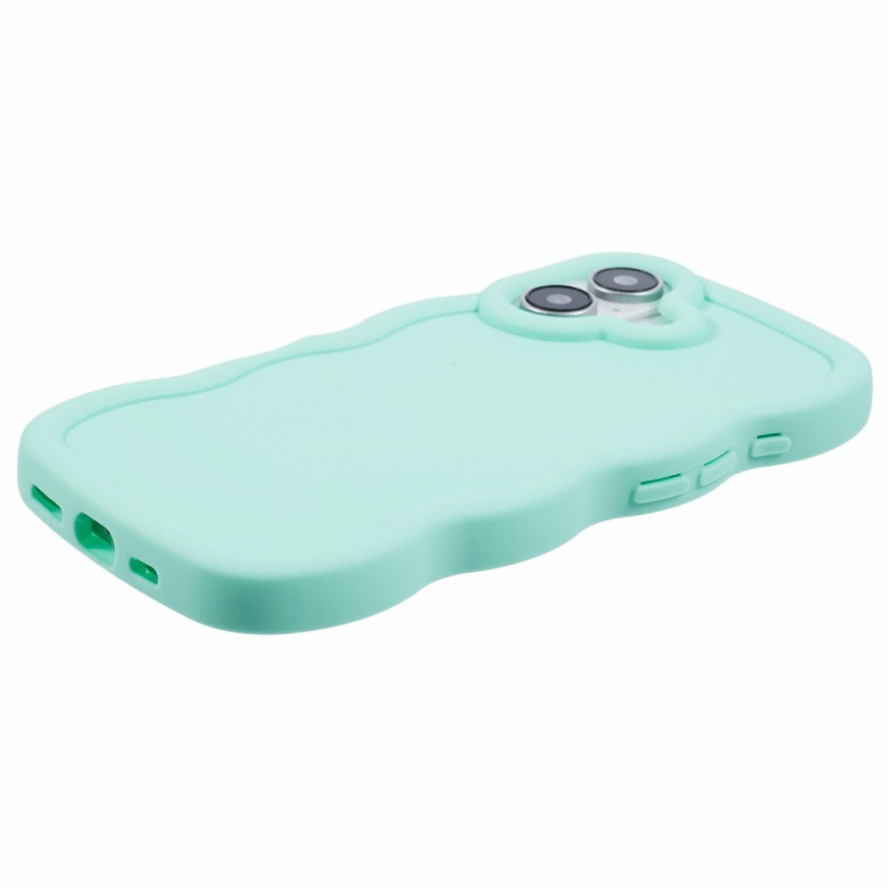 iPhone 16 Plus EIDERWOOD Fleksibelt Plastik Wavy Cover - Blå