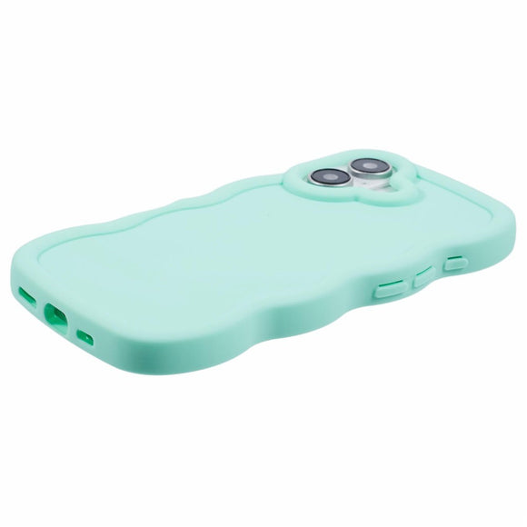 iPhone 16 Plus EIDERWOOD Fleksibelt Plastik Wavy Cover - Blå