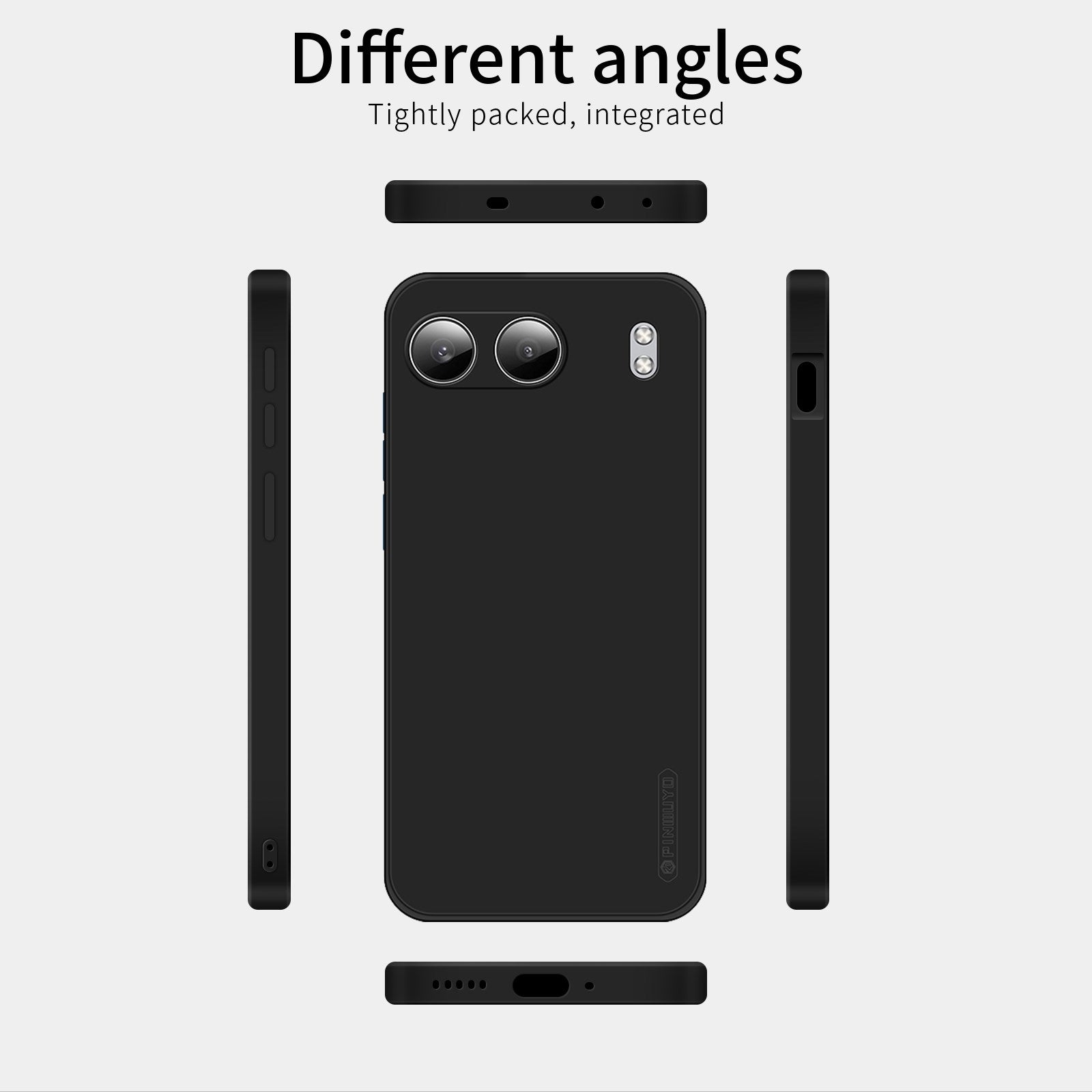 EIDERWOOD Silky Touch Blød Plast Cover til OnePlus Nord 4 - Sort