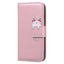 iPhone 16 Pro Kunstlæder Flip Cover m. Figur - Lyserød