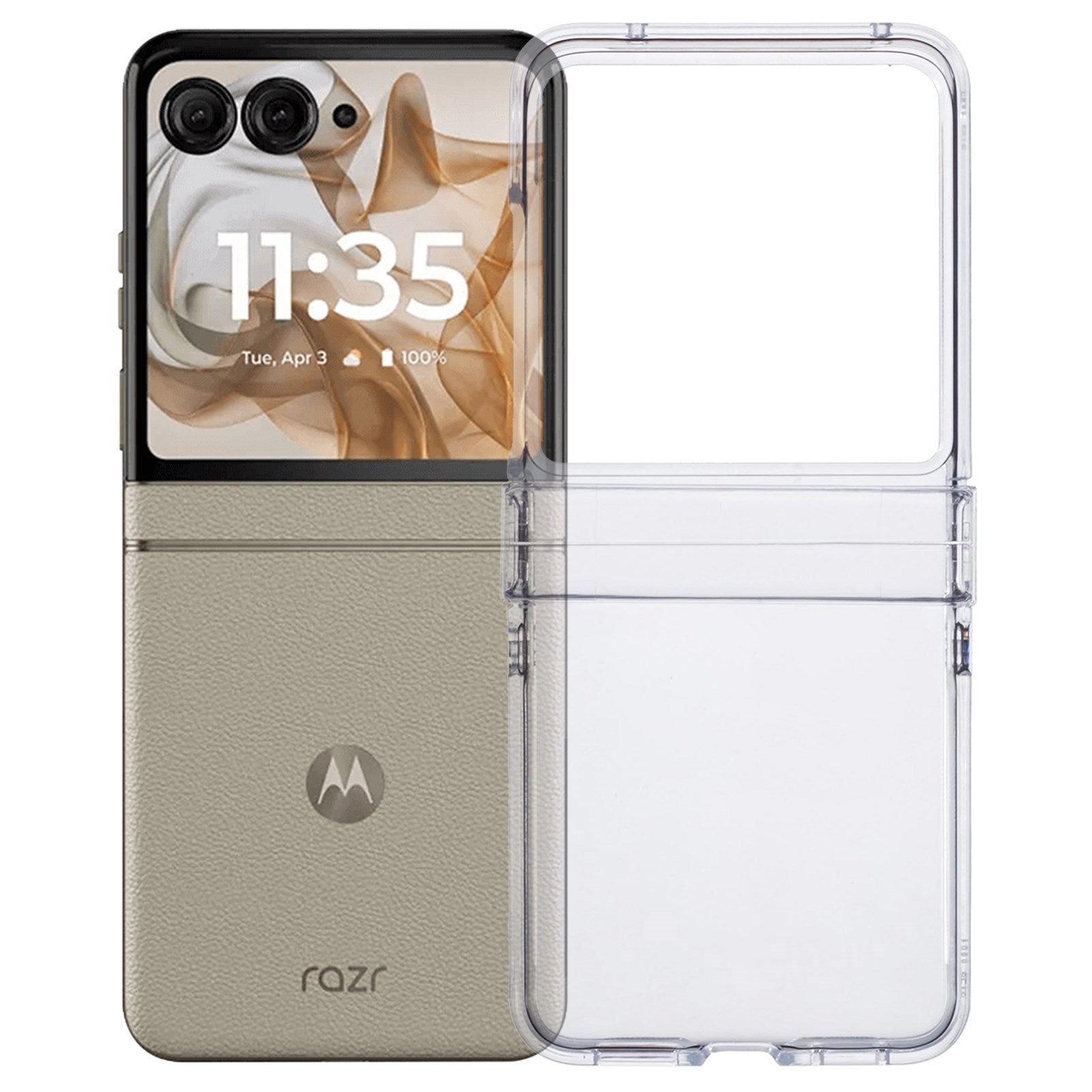 EIDERWOOD Motorola Razr 70 / Razr 60 / Razr 50 5G Crystal Clear Shockproof Fleksibel Plastik Cover - Gennemsigtig