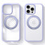TORRAS iPhone 16 Pro Hybrid Plastik Cover m. Roterbar Kickstand Ring - MagSafe Kompatibel - Gennemsigtig / Lilla