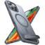 TORRAS iPhone 16 Pro Hybrid Cover m. Ståfunktion - MagSafe Kompatibel - Grå