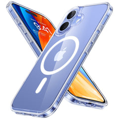 TORRAS iPhone 16 Fleksibelt Plastik Cover - MagSafe Kompatibel - Gennemsigtig