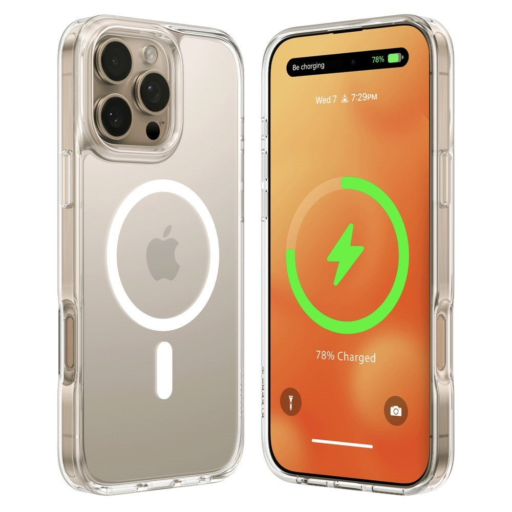 TORRAS iPhone 16 Pro Fleksibelt Plastik Cover - MagSafe Kompatibel - Gennemsigtig