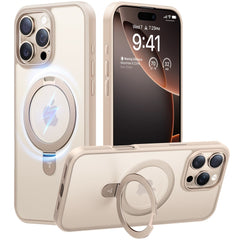 TORRAS iPhone 16 Pro Max Guardian Ostand Series Cover m. Kickstand - MagSafe Kompatibel - Rose Gold