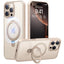 TORRAS iPhone 16 Pro Max Guardian Ostand Series Cover m. Kickstand - MagSafe Kompatibel - Rose Gold