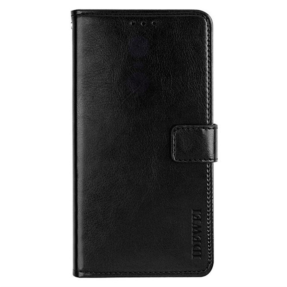 EIDERWOOD iPhone 16 Pro Kunstlæder Flip Cover m. Pung & Ståfunktion - Sort