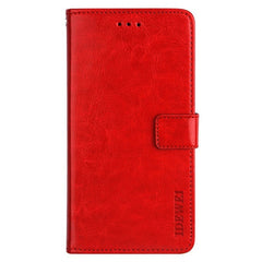 EIDERWOOD iPhone 16 Pro Kunstlæder Flip Cover m. Pung & Ståfunktion - Rød