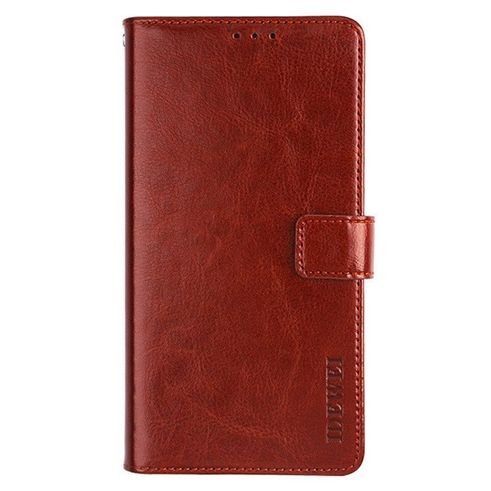 EIDERWOOD iPhone 16 Kunstlæder Flip Cover m. Pung & Ståfunktion - Brun