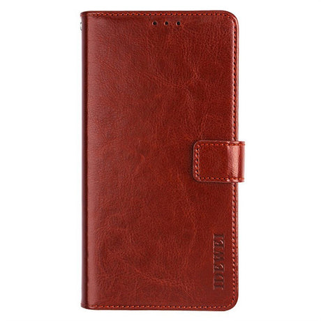 EIDERWOOD iPhone 16 Kunstlæder Flip Cover m. Pung & Ståfunktion - Brun
