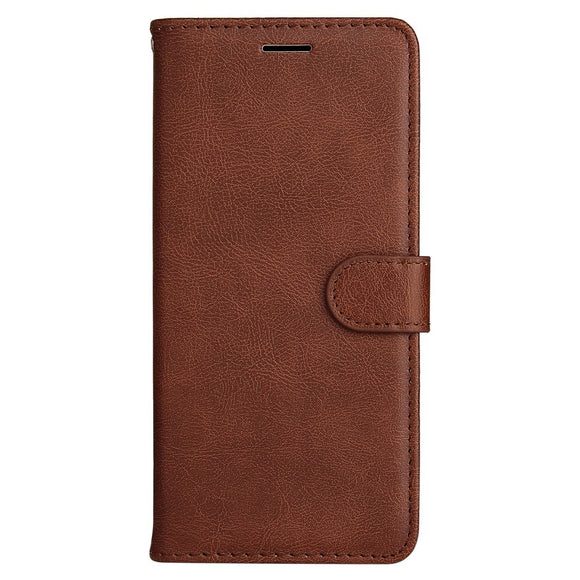 EIDERWOOD OPPO A60 / A40m / A40 Kunstlæder Flip Cover m. Strop - Brun