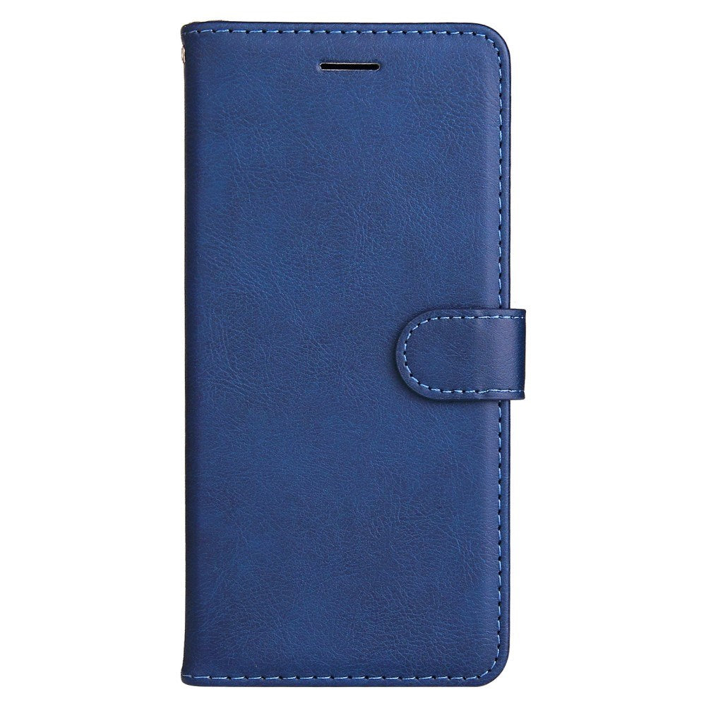 EIDERWOOD OPPO A60 / A40m / A40 Kunstlæder Flip Cover m. Strop - Blå
