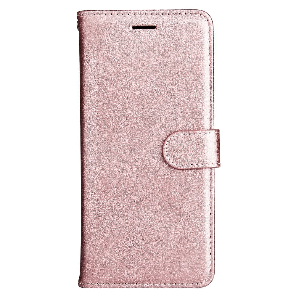 EIDERWOOD OPPO A60 / A40m / A40 Kunstlæder Flip Cover m. Strop - Rose Gold