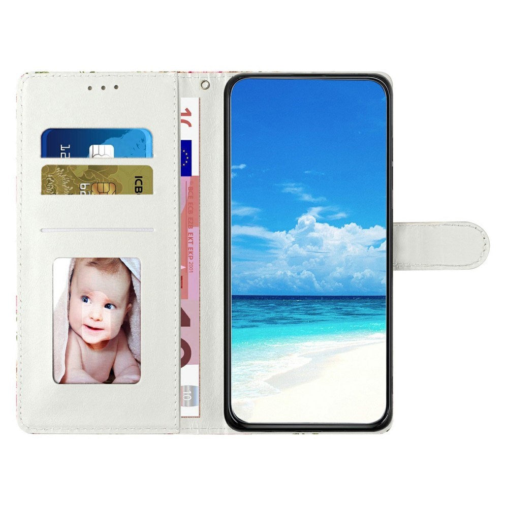 EIDERWOOD Samsung Galaxy S25+ (Plus) Flip Cover m. Kortholder & Strop - Lilla Marmor