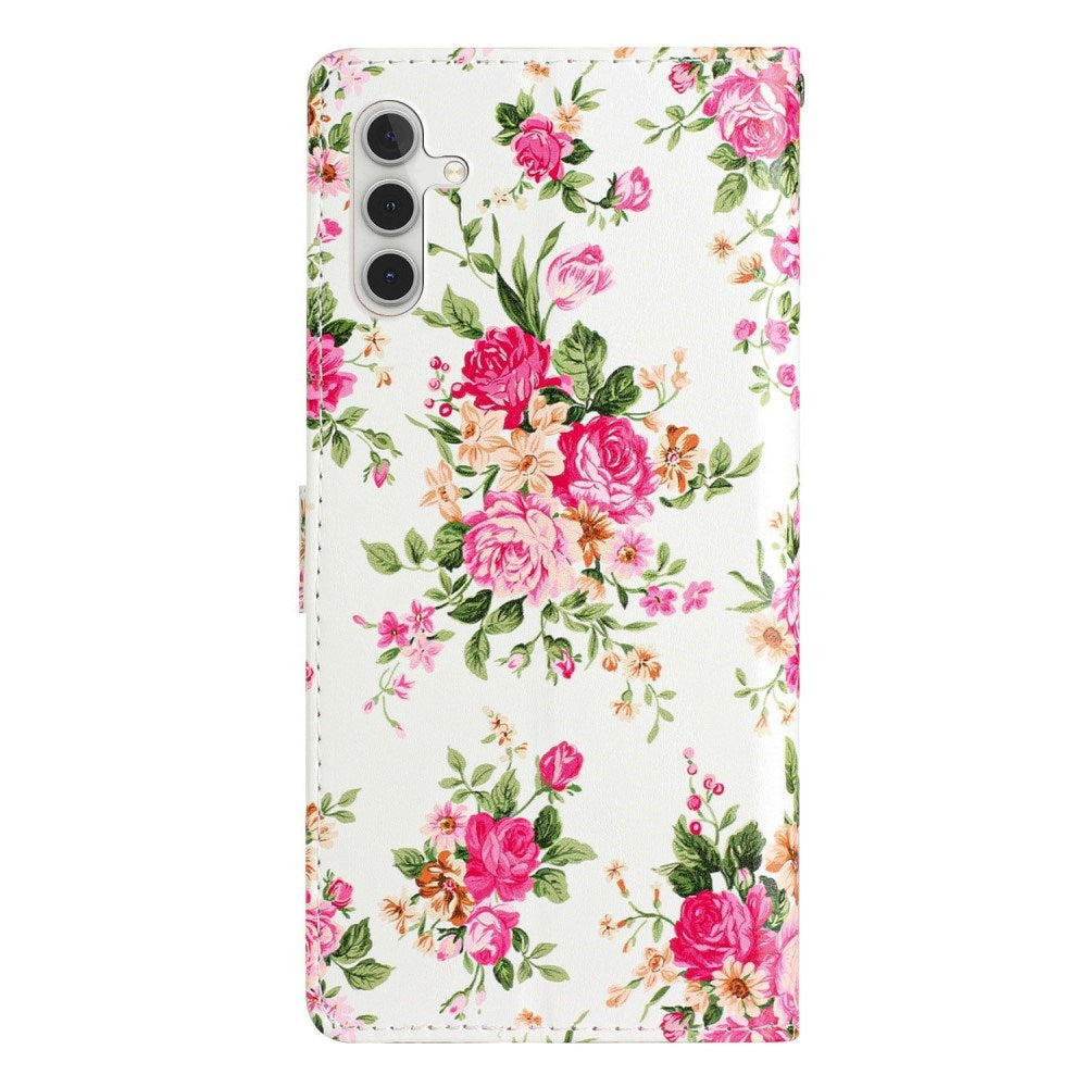 EIDERWOOD Samsung Galaxy S25+ (Plus) Flip Cover m. Kortholder & Strop - Blomster