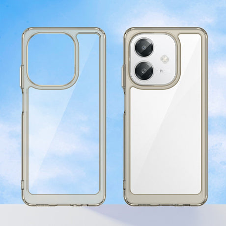 EIDERWOOD OPPO A60 / A40m / A40 Hybrid Plastik Cover - Gennemsigtig / Grå
