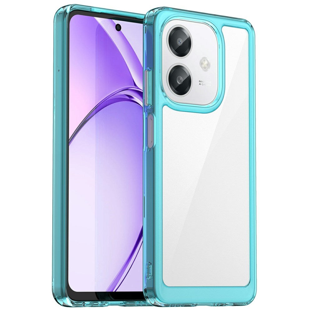 EIDERWOOD OPPO A60 / A40m / A40 Hybrid Plastik Cover - Gennemsigtig / Turkis
