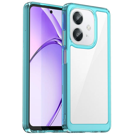 EIDERWOOD OPPO A60 / A40m / A40 Hybrid Plastik Cover - Gennemsigtig / Turkis