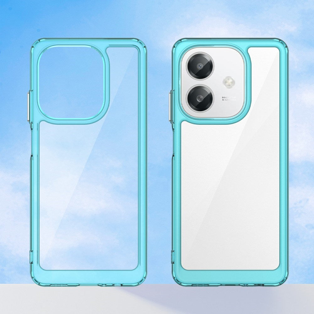 EIDERWOOD OPPO A60 / A40m / A40 Hybrid Plastik Cover - Gennemsigtig / Turkis