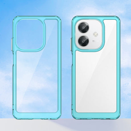 EIDERWOOD OPPO A60 / A40m / A40 Hybrid Plastik Cover - Gennemsigtig / Turkis
