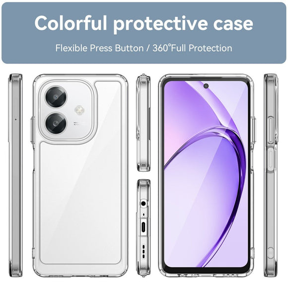EIDERWOOD OPPO A60 / A40m / A40 Hybrid Plastik Cover - Gennemsigtig