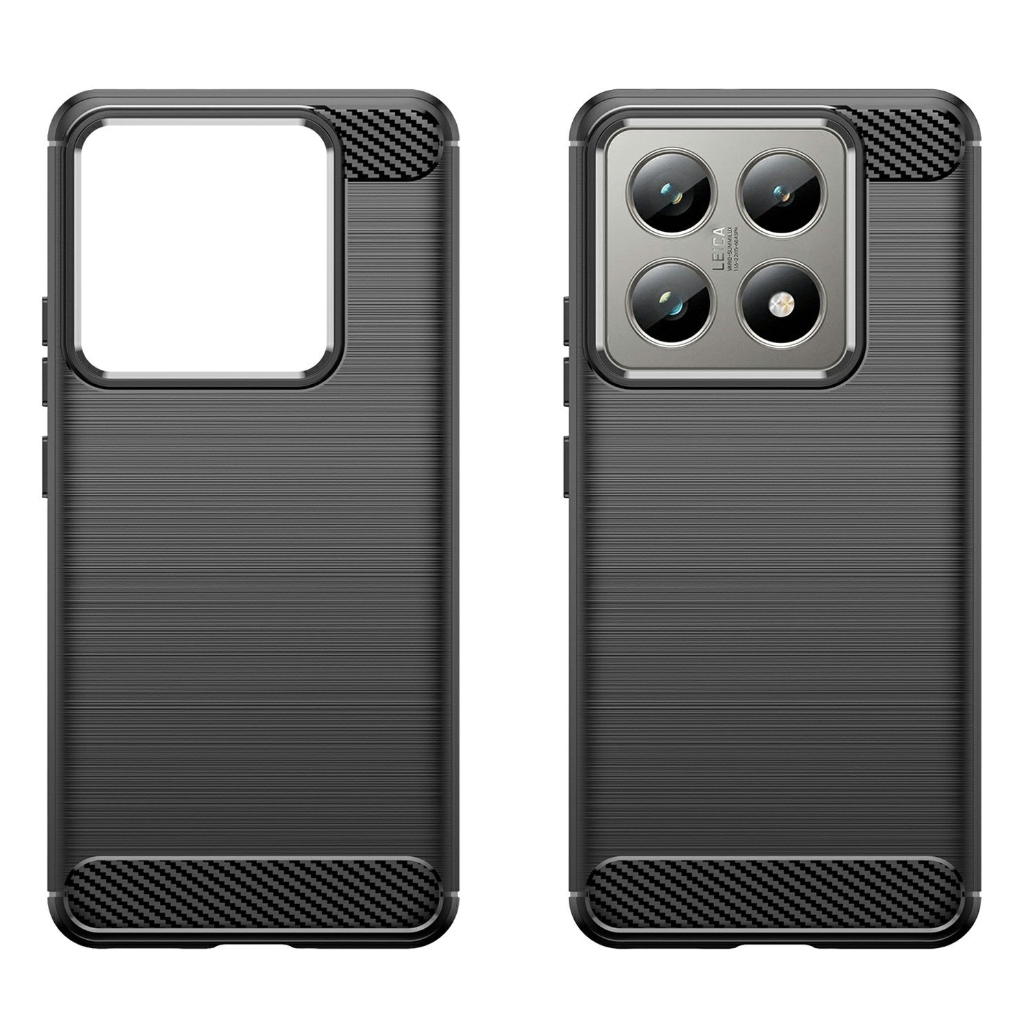 EIDERWOOD Xiaomi 14t/14T Pro Cover Carbon Fiber Texture - Sort