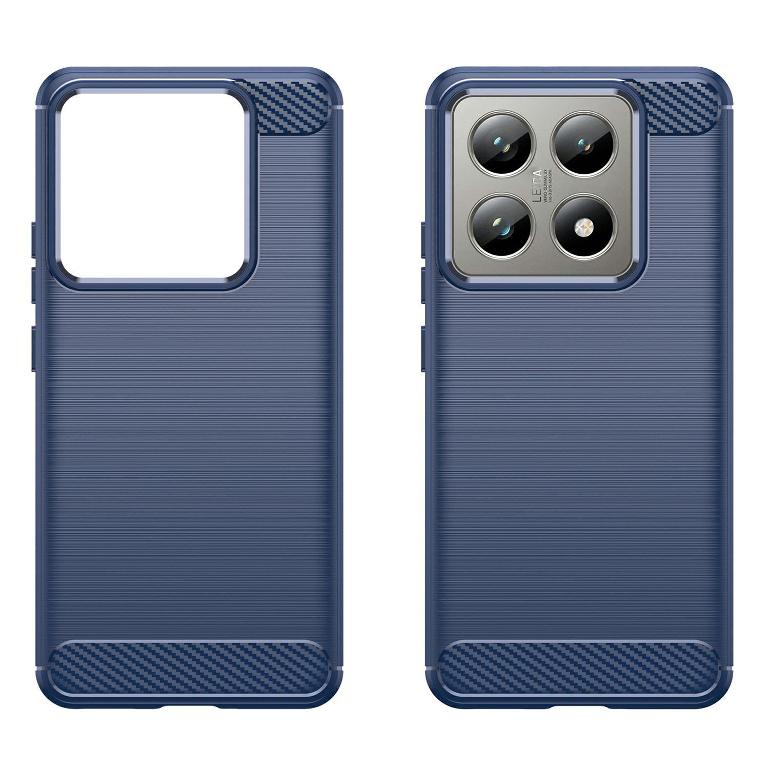 EIDERWOOD Xiaomi 14t/14T Pro Cover Carbon Fiber Texture - Blå